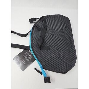 Polar Pack 12 Can Quilted Tote Bag Insulated Cooler Black